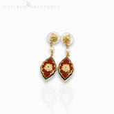 Medieval Floral Rouge - Earrings